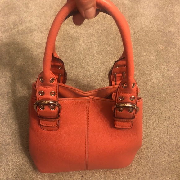 NEW Tignanello Perfect 10 French Tote, Brnt Orange - Picture 2 of 10